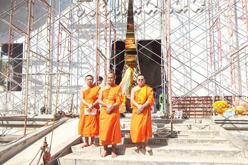 พิธียกช่อฟ้าช่อเอก วัดศรีมงคล ต.ดอนจิก อ.พิบูลฯ อุบลราชธานี