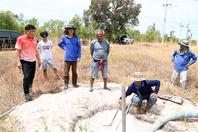 นายกฯ กานต์ เร่งรัดเจ้าหน้าที่ อบจ.อุบลฯ ออกขุดเจาะบ่อบาดาล รับมือภัยแล้ง