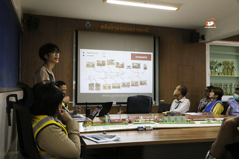 คลังน้ำมันอุบลฯ (ปตท.) ฝึกซ้อมแผนเผชิญเหตุฉุกเฉิน เสมือนจริง