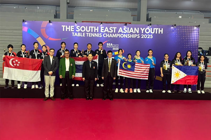 น้องแป้ง เด็กอุบล คว้าทองปิงปองทีมหญิง เยาวชนชิงแชมป์อาเซียน 2025