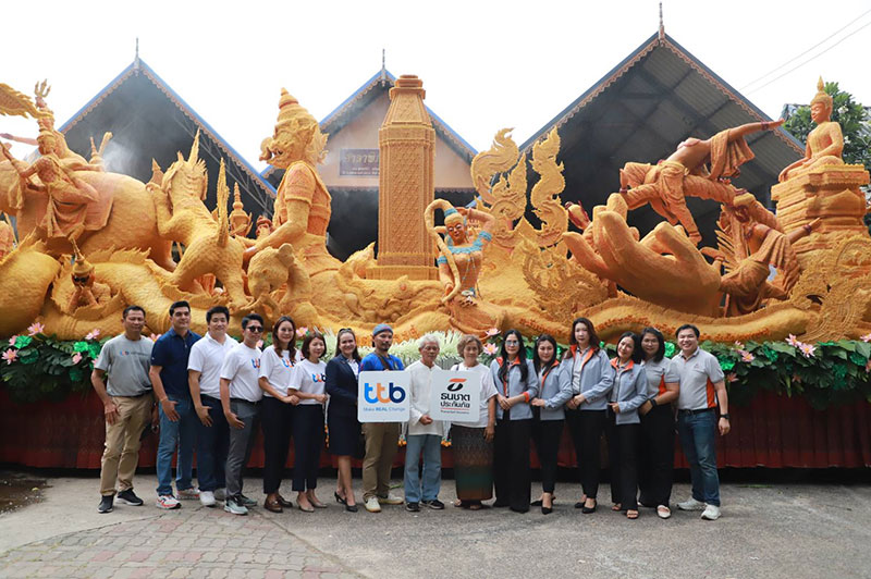 ธนชาตประกันภัย และ ทีทีบี ร่วมสนับสนุนขบวนเทียนพรรษา วัดศรีประดู่ 