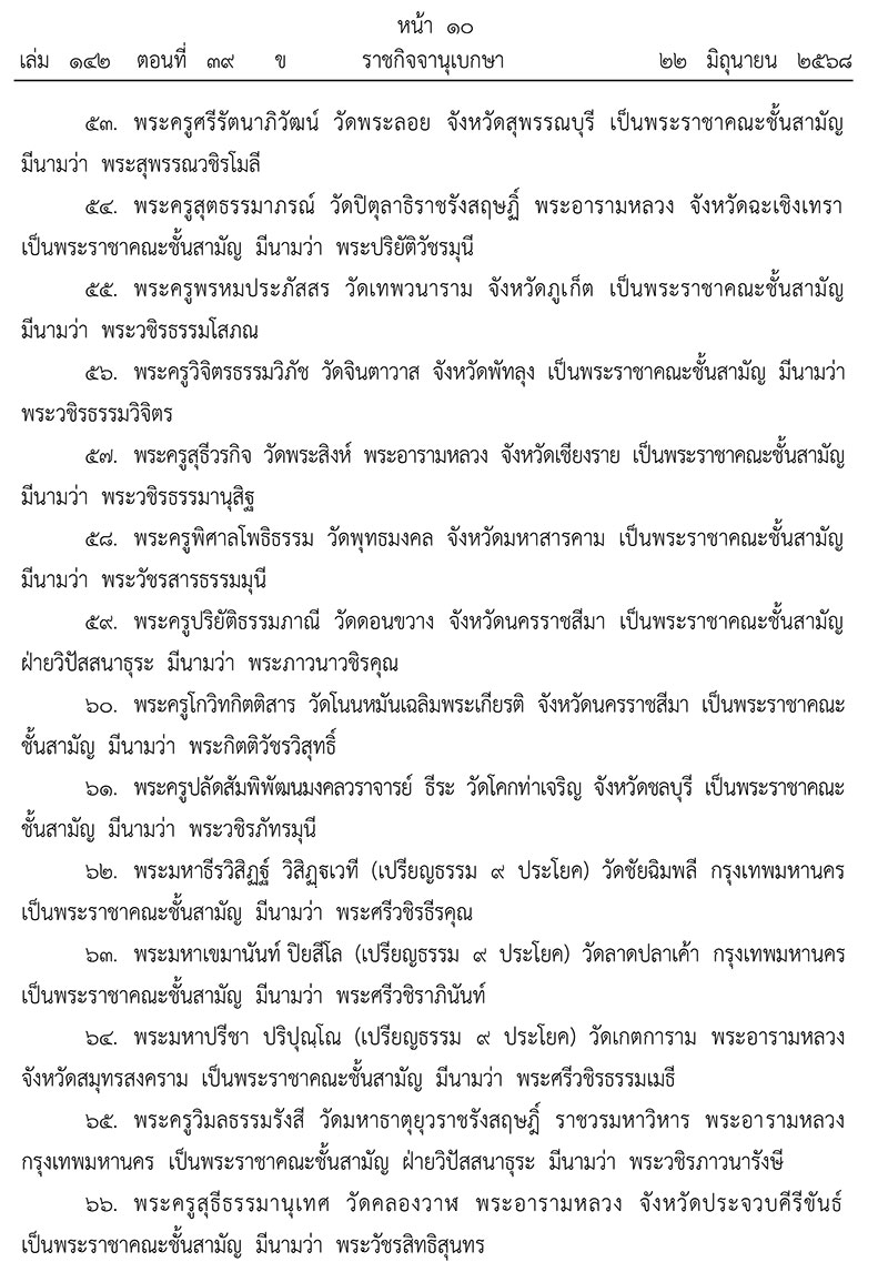 ยกเลิกพระบรมราชโองการประกาศสถาปนาสมศักดิ์พระสงฆ์