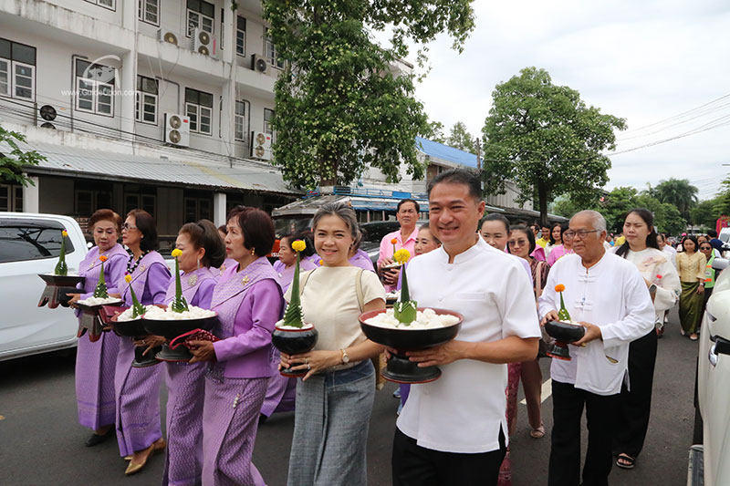 จ.อุบลฯ แถลงข่าว การจัดงานทอฝ้ายเป็นสายบุญจุลกฐิน ถิ่นอุบล คนมีธรรม” ปี 2568