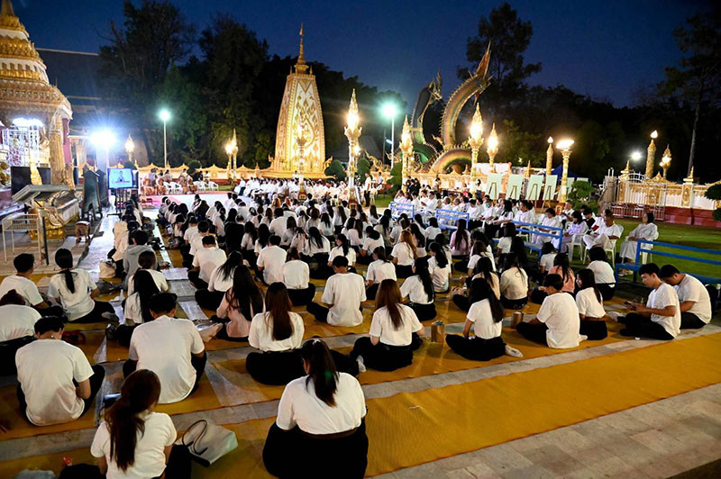 วันสมาธิโลก ขับเคลื่อนอุบลราชธานีสู่เมืองแห่งธรรม เมืองกัมมัฏฐานโลก